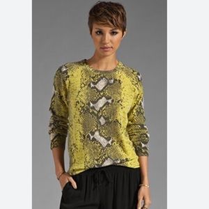 Equipment Diamondback Python Crew Neck Cashmere Sweater Size Small